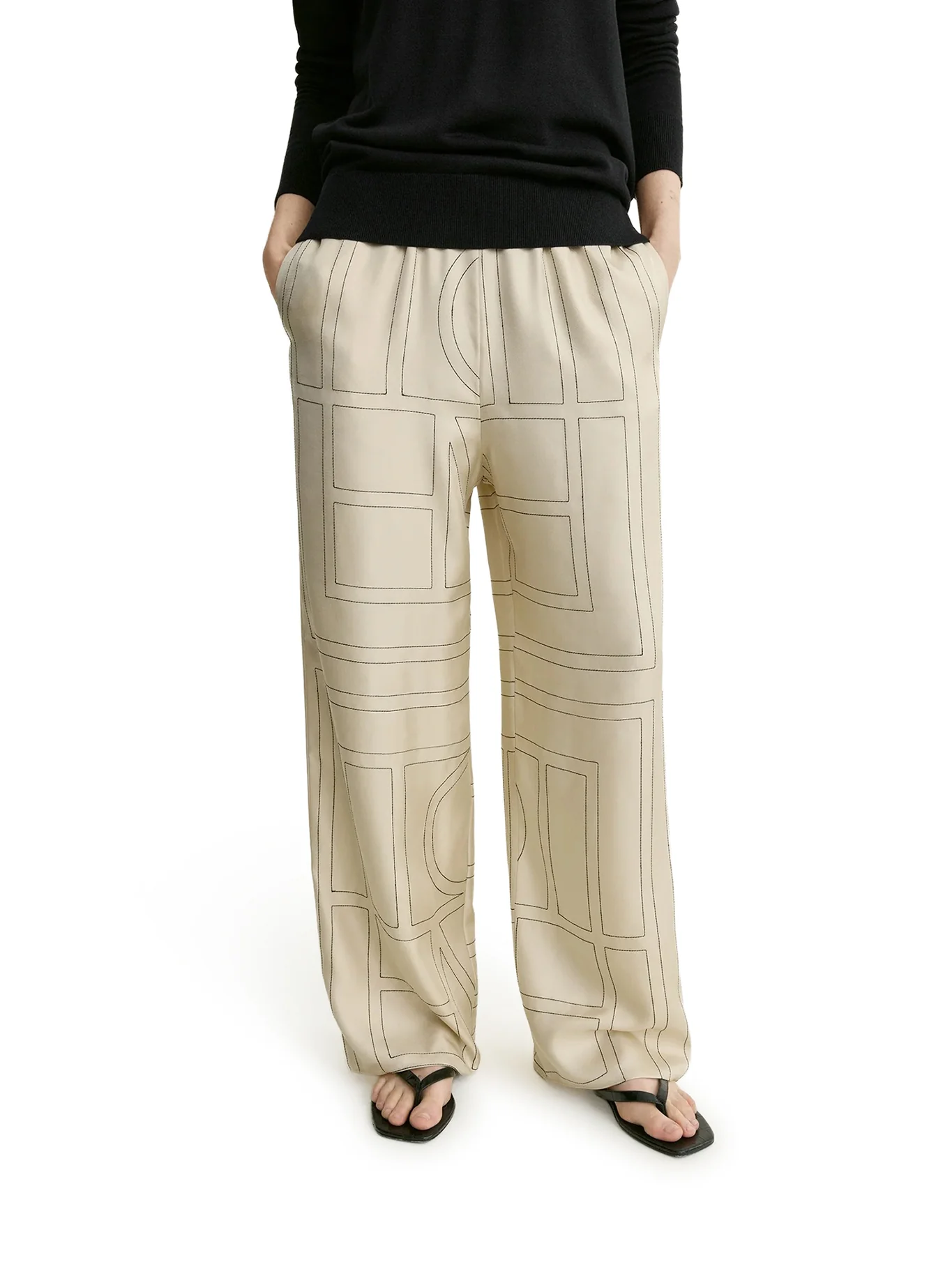 MONOGRAM SILK TROUSERS - Image 3